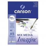 "Canson" Альбом для графики Imagine 200 г/м2 A5 14.8 х 21 см склейка с одной стороны 50 л.