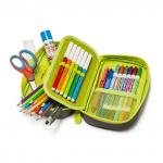 "Carioca" Пенал школьный ROOMY 2 отделения на молнии, без наполнения