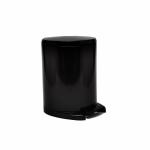 CIGO Урна для мусора(6л.,чёрный корпус,чёрная вставка).Система SOFT CLOSE (плавное опускание крышки)