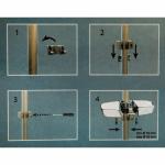 Навесная полочка на душевую штангу для шампуней и ванных принадлежностей (нагрузка до 4 кг).