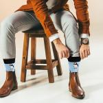 В мире животных | Носки  Атлантический тупик, р-р 38-44 (голубой)