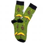 В мире животных | Носки Счастливое число и котики, р-р 38-44 (хаки, черный)