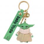 Star Wars | Объемный брелок "Малыш Йода. Улыбается", 6,5см (в холщовом мешке)