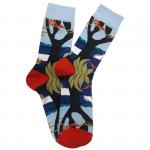 В гармонии с природой | Носки Весна в Японии, р-р 36-40 (красно-голубой)