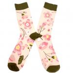 В гармонии с природой | Носки Розовые цветы, р-р 38-44 (персиковый, розовый, хаки)