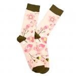В гармонии с природой | Носки Розовые цветы, р-р 38-44 (персиковый, розовый, хаки)
