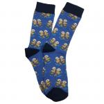 В мире животных | Носки Выдры держатся за лапки, р-р 38-44 (джинс, черный)