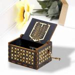 Атака Титанов | Музыкальная шкатулка "Лого", 6,5х5,2см (черная)