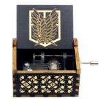 Атака Титанов | Музыкальная шкатулка "Лого", 6,5х5,2см (черная)