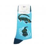 В мире животных | Носки Будь, как зеленый, р-р 38-44 (голубой, черный)