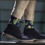 В гармонии с природой | Носки  Разноцветные кактусы, р-р 40-46 (джинс)