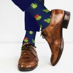 В гармонии с природой | Носки  Разноцветные кактусы, р-р 40-46 (джинс)