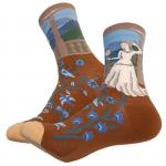 Беатрис де Креси | Носки  Небесная Принцесса, р-р 36-40 (коричново-голубой)