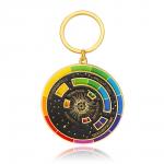 Вдохновение | Брелок "Цветовой круг Сонет", р-р (черный)