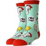 В мире животных | Носки Я был первый, р-р 38-44 (мятный, красный)