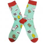 В мире животных | Носки Я был первый, р-р 38-44 (мятный, красный)