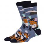 В мире животных | Носки Зимняя лиса, р-р 38-44 (джинс, черный)