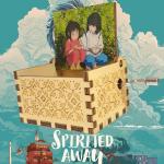 Мир Хаяо Миядзаки | Музыкальная шкатулка Унесенные призраками. Тахиро и Хаку", 6,5х5,2см (крафтовая)