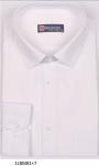 1LBM81+7* Сорочка муж. длин. рукав, полупритал., белый, BROSTEM