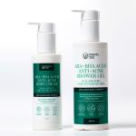 Beauty 365 Набор Гель для душа с кислотами +Крем для тела с кислотами AHA 