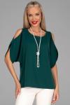 Блуза ELZA Аура изумрудный