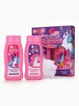 Набор детский «Самой чудесной», гель-пена 250 мл, шампунь 250 мл, мочалка 25 г, Чистое счастье