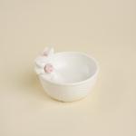 Конфетница SL Home «Лесные кролики», 13?10.3 см, фарфор, белая