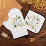 Кухонный набор Flora, варежка-прихватка 20?28 см, прихватка 19?19 см, 100% хлопок