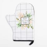 Кухонный набор Flora, варежка-прихватка 20?28 см, прихватка 19?19 см, 100% хлопок