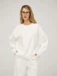 Белый свитшот из хлопка
