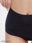 Бесшовные трусы слипы с высокой посадкой Lingeamo чёрный ВР-05 (7)