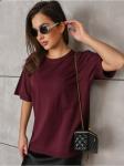 Футболка "Базовая" Бордо женская