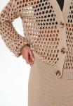 31216 Кардиган женский цвет бежевый