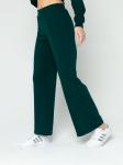 Брюки женские футер 3-х нитка петля "ПАЛАЦЦО" ИЗУМРУД