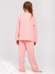 Пижама детская футер начес с брюками "СТЕША" РОЗОВЫЙ