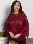 Блуза Лунная ночь (бордовая) Б15071-30М