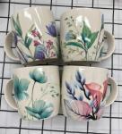 Кружка керамическая 350мл Цветочная акварель, микс рисунков