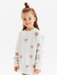 Джемпер для девочки KAFTAN: Love, белый, размер 32 (110-116 см)