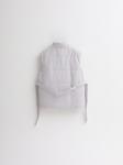 Жилет со стойкой oversize светло-серый