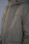 Парка демисезонная 4 кармана серая