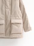 Парка с карманами демисезонная латте