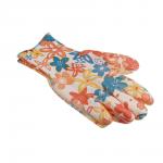 INBLOOM Набор садовых перчаток с нитрил.полуобливом, полиэстер, 3 пары, р.9, 23см, 31г, разноцветные