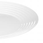 MILLIMI Бароло Тарелка обеденная 24см белая опаловое стекло