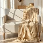 PROVANCE Мосс Плед микрофибра 150х200см, полоска, 260 г/м, 100% полиэстер, 2 цвета