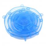 Набор универсальных крышек тм VETTA, 6шт, размеры от 6,5см до 19см, силикон, 3 цвета