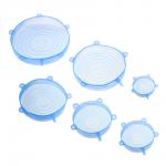 Набор универсальных крышек тм VETTA, 6шт, размеры от 6,5см до 19см, силикон, 3 цвета