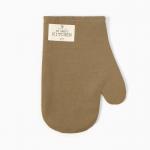 Варежка - прихватка «Этель» ECO, 20?28 см, ватин 250 г/м?, оливковая