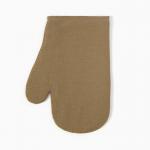 Варежка - прихватка «Этель» ECO, 20?28 см, ватин 250 г/м?, оливковая