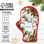 Блюдо новогоднее «Зимней сказки», 22.5?14?2 см