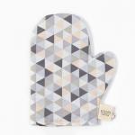 Варежка - прихватка «Этель. Треугольники», 20?28 см, сатин 110 г/м?